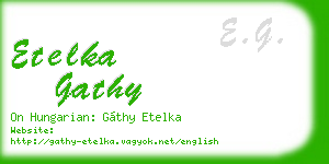 etelka gathy business card
